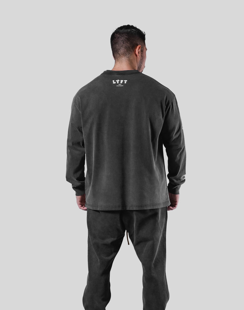 College Logo Vintage Long T-Shirt - Black – LÝFT