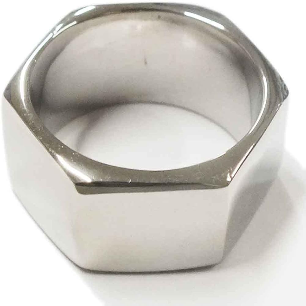 Amazon | [グリーンピアッシング] 指輪 18号 六角形ボルトナット