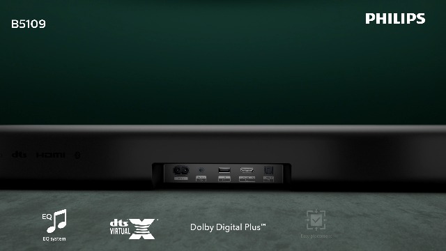 Amazon.com: Philips B5109 SoundBar for TV, 2.0 Channel Sound, DTS