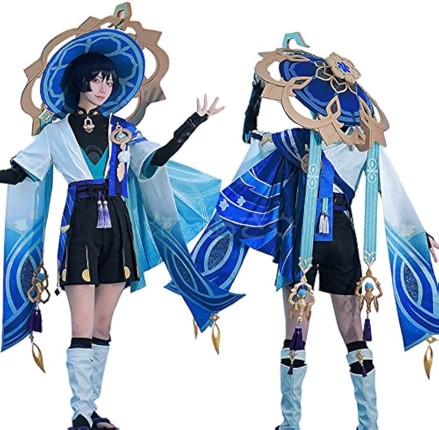 Amazon.co.jp: 原神 コスプレ 帽子付き 放浪者 Wanderer コスプレ衣装