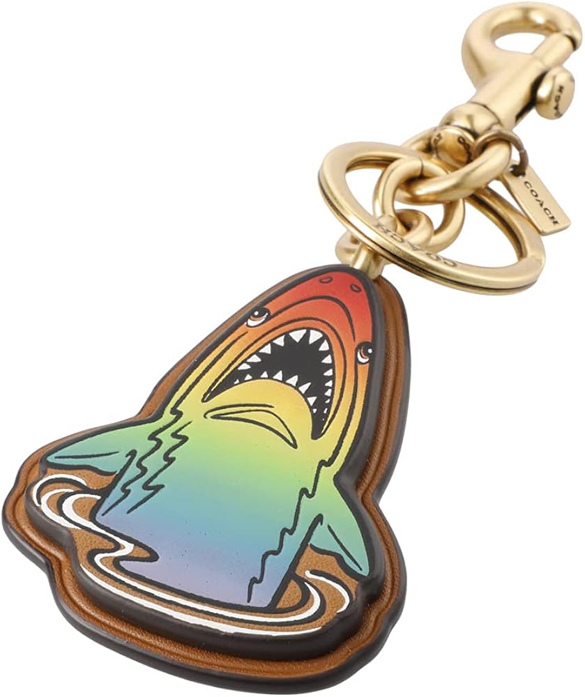 Amazon.co.jp: [コーチ] キーホルダー レインボー シャーク チャーム