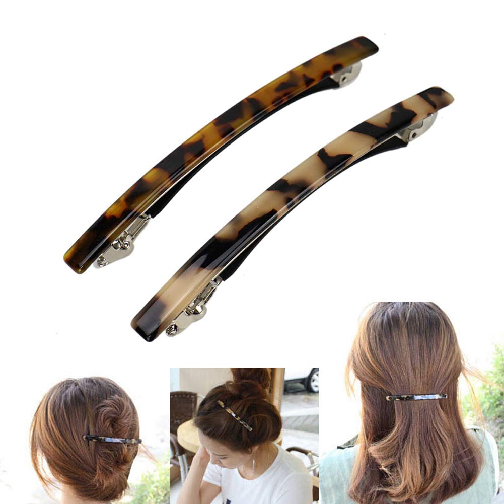Amazon.com : Luckycivia 2 Pack Hair Barrette, Long and Thin
