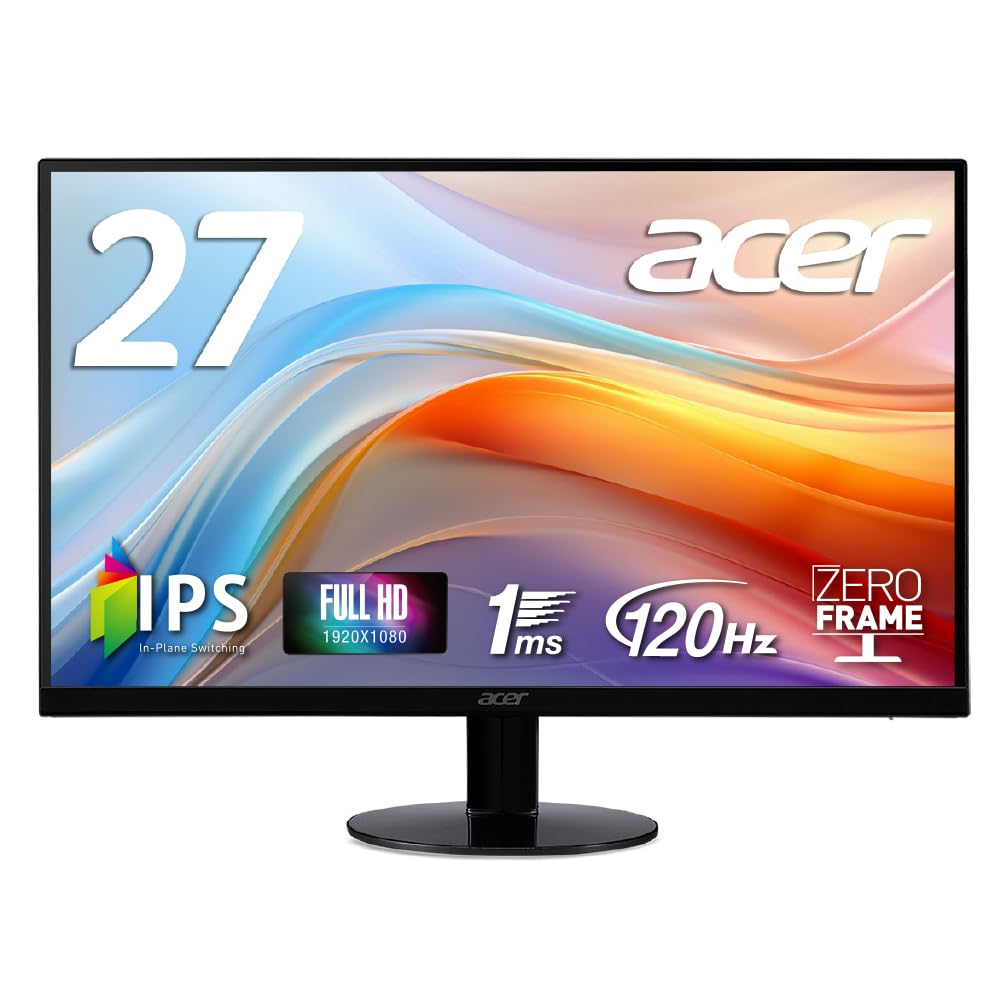 Amazon.co.jp: Acer モニター 27インチ IPS フルHD 非光沢 120Hz 1ms