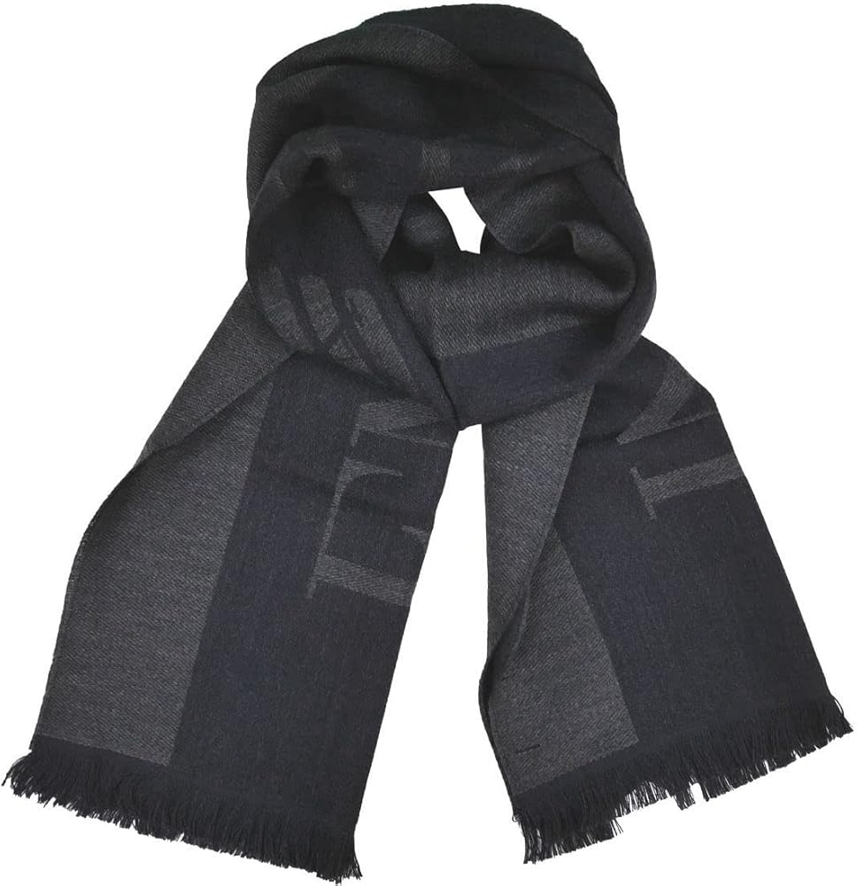 Amazon | EMPORIO ARMANI エンポリオ・アルマーニ マフラー ANTHRACITE