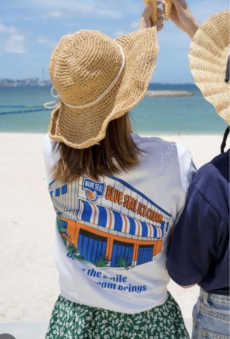 Amazon.co.jp: ブルーシール本店コラボTシャツ白 M : ファッション