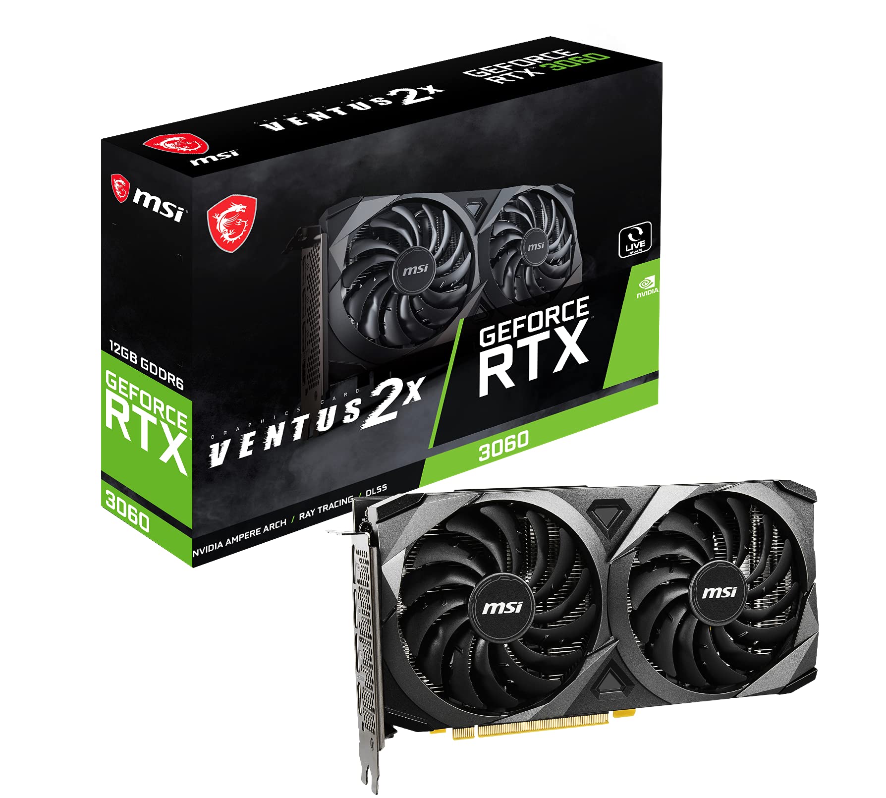 Amazon.com: MSI GeForce RTX 3060 Ventus 2X 12G Gaming Graphics
