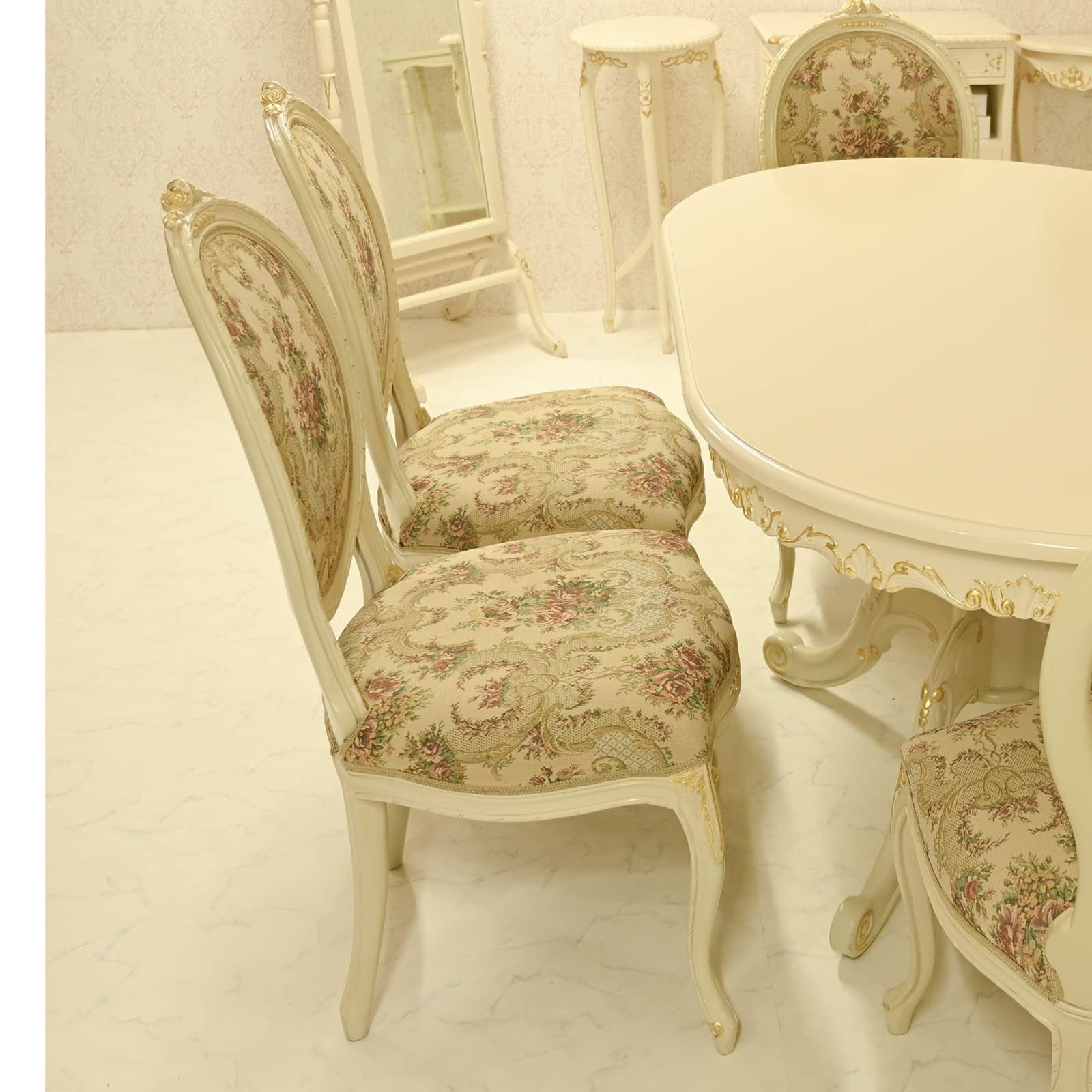 Amazon｜【2脚セットまとめ買い】輸入家具 アンティーク家具 ロココ調