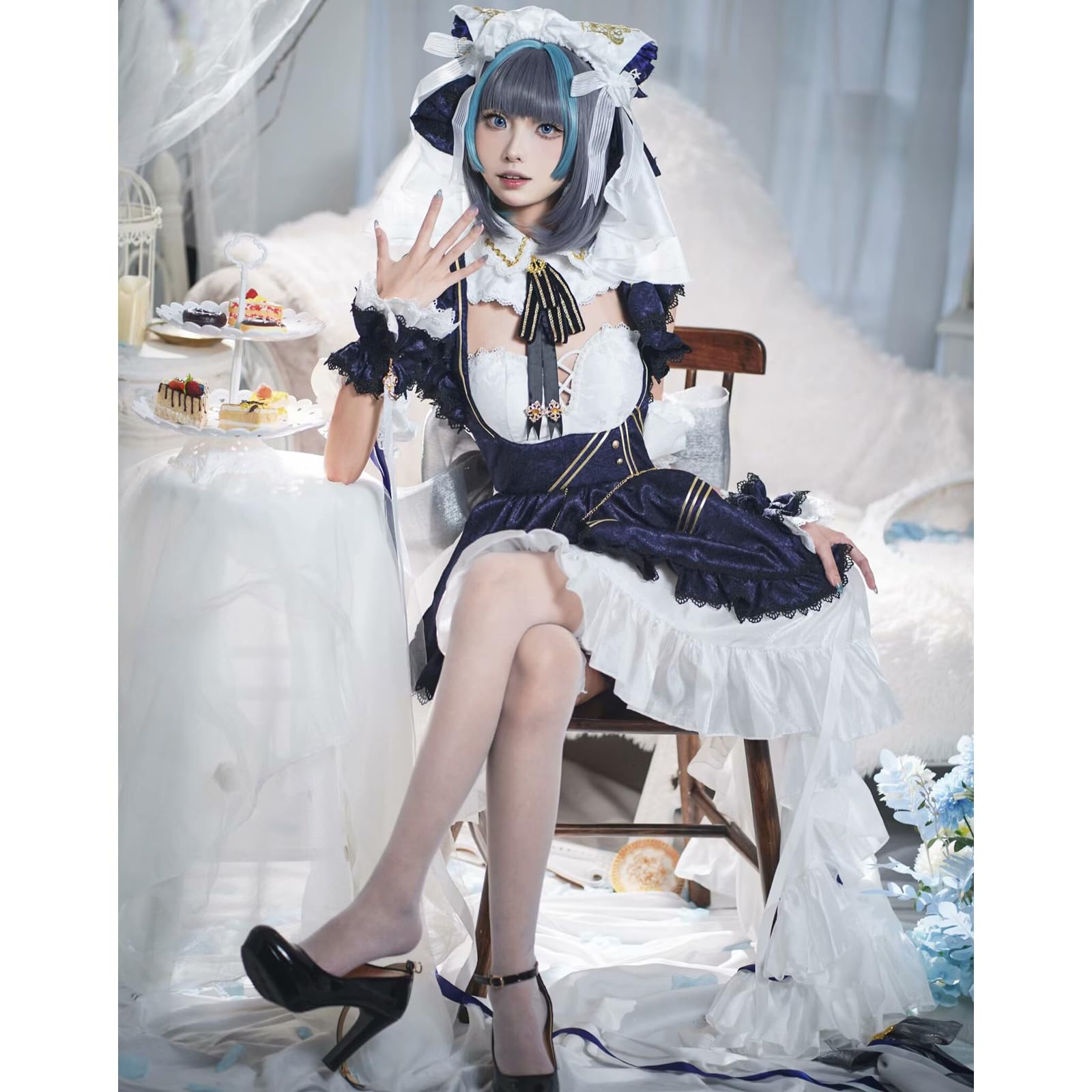 Amazon.co.jp: アズールレーン チェシャー Cheshire 柴郡猫 メイド服