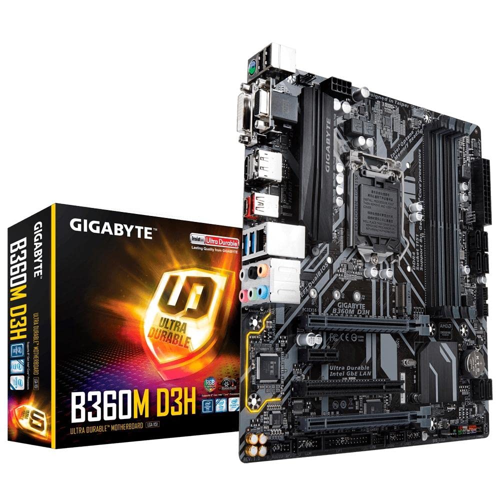Amazon.com: GIGABYTE B360M D3H (LGA1151/Intel/B360/Micro ATX/USB