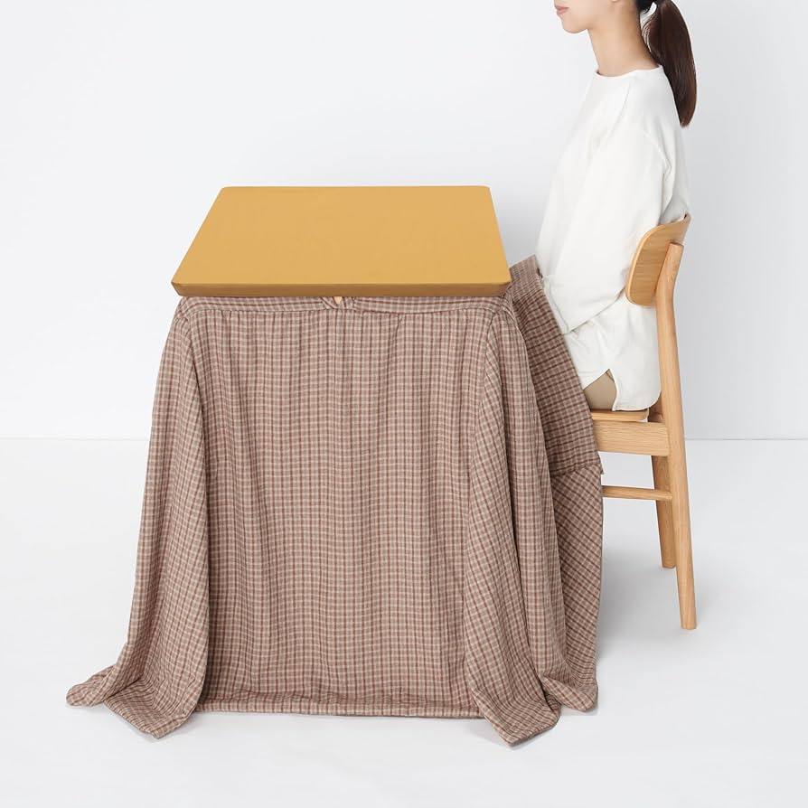Amazon | 無印良品 デスクこたつ ナチュラル 幅90×奥行55×高さ72cm MJ