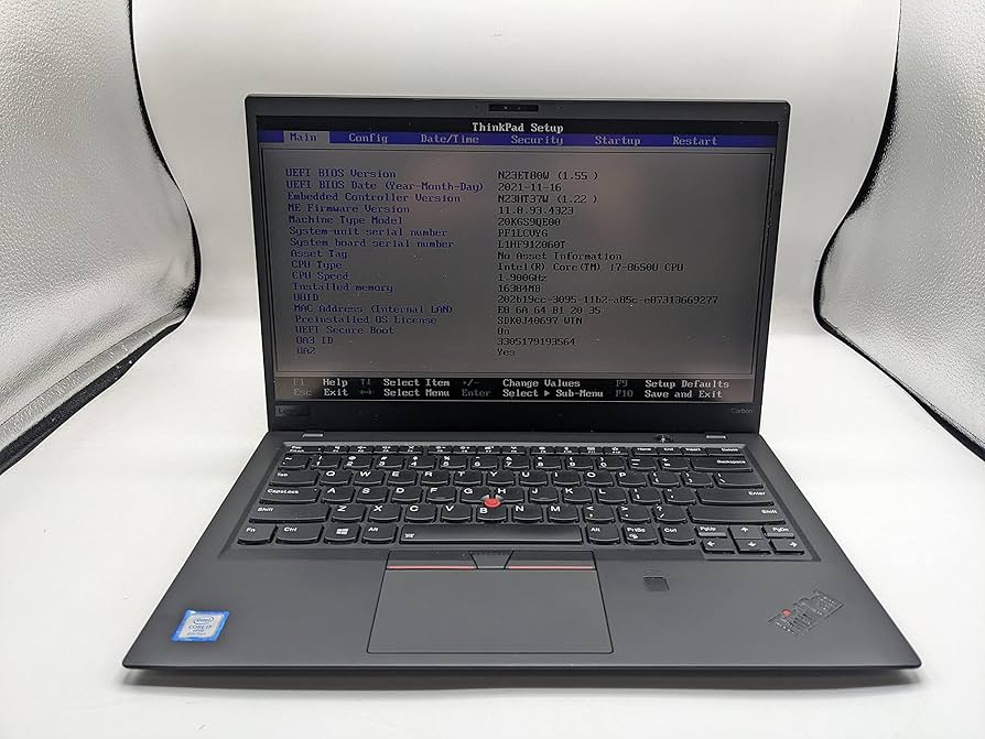 Amazon.com: Lenovo Thinkpad X1 Carbon (6th Gen) 20KH002RUS 14