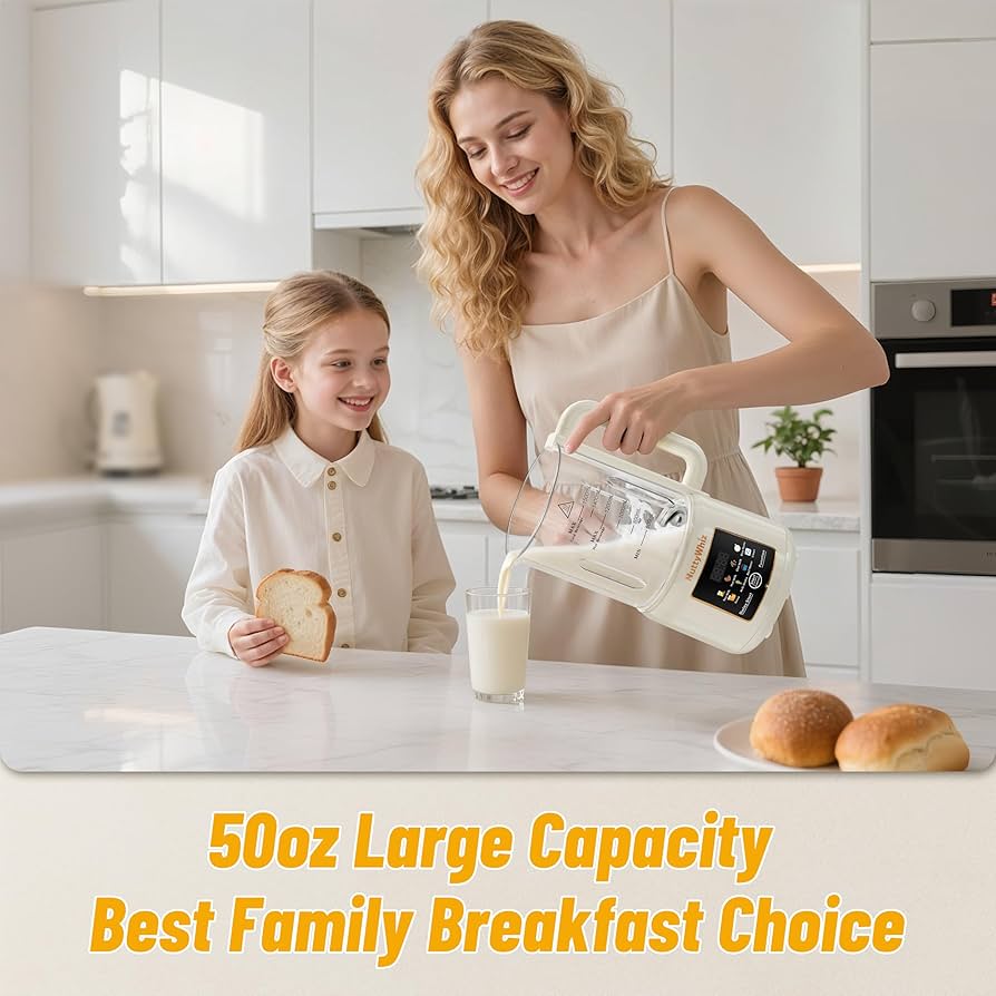 Amazon.com: NuttyWhiz 8-in-1 Nut Milk Maker, 50oz & 12 Blades - No