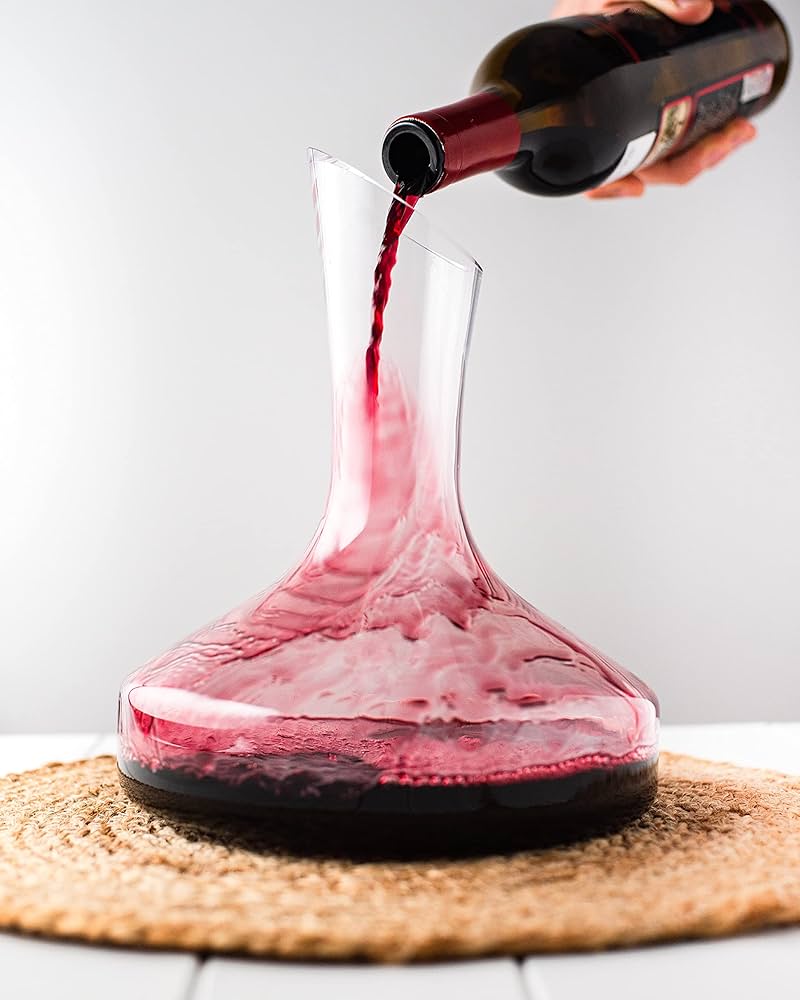 Amazon | REFINED STATE 大型赤ワインデキャンタ – ワイドベース