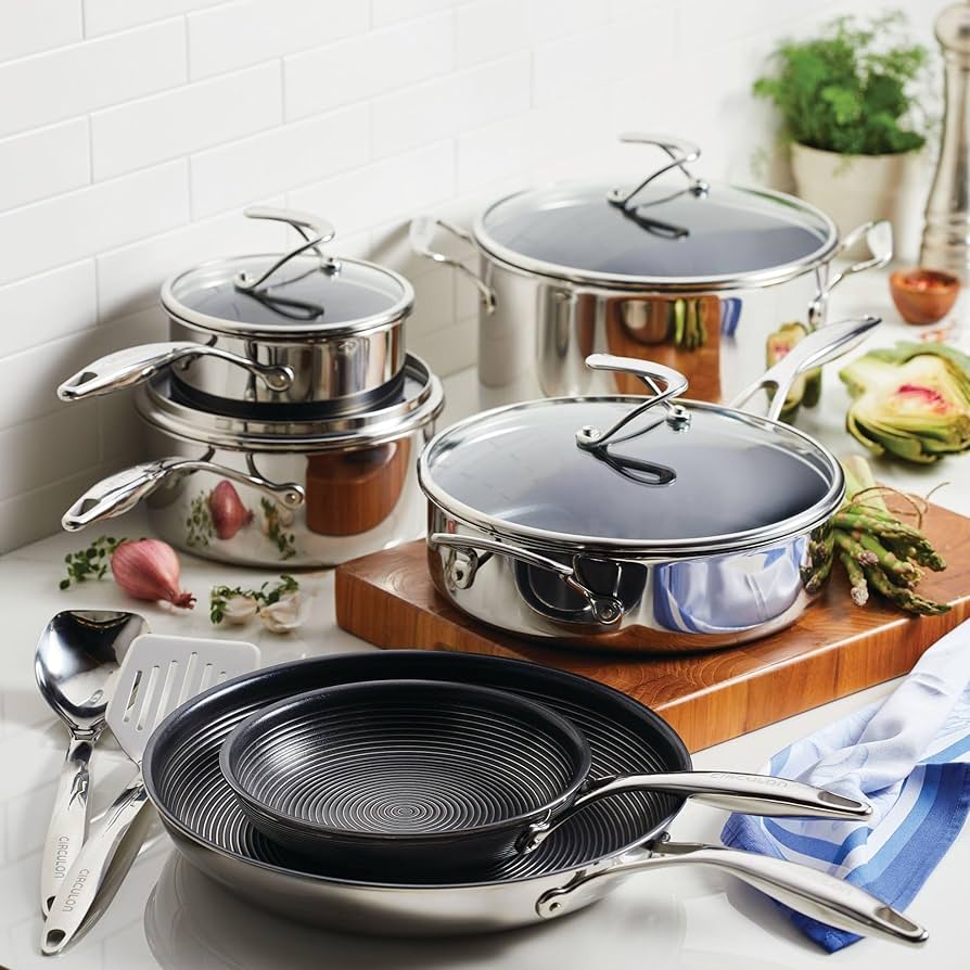 Amazon.com: Circulon Clad Stainless Steel Cookware Pots and Pans