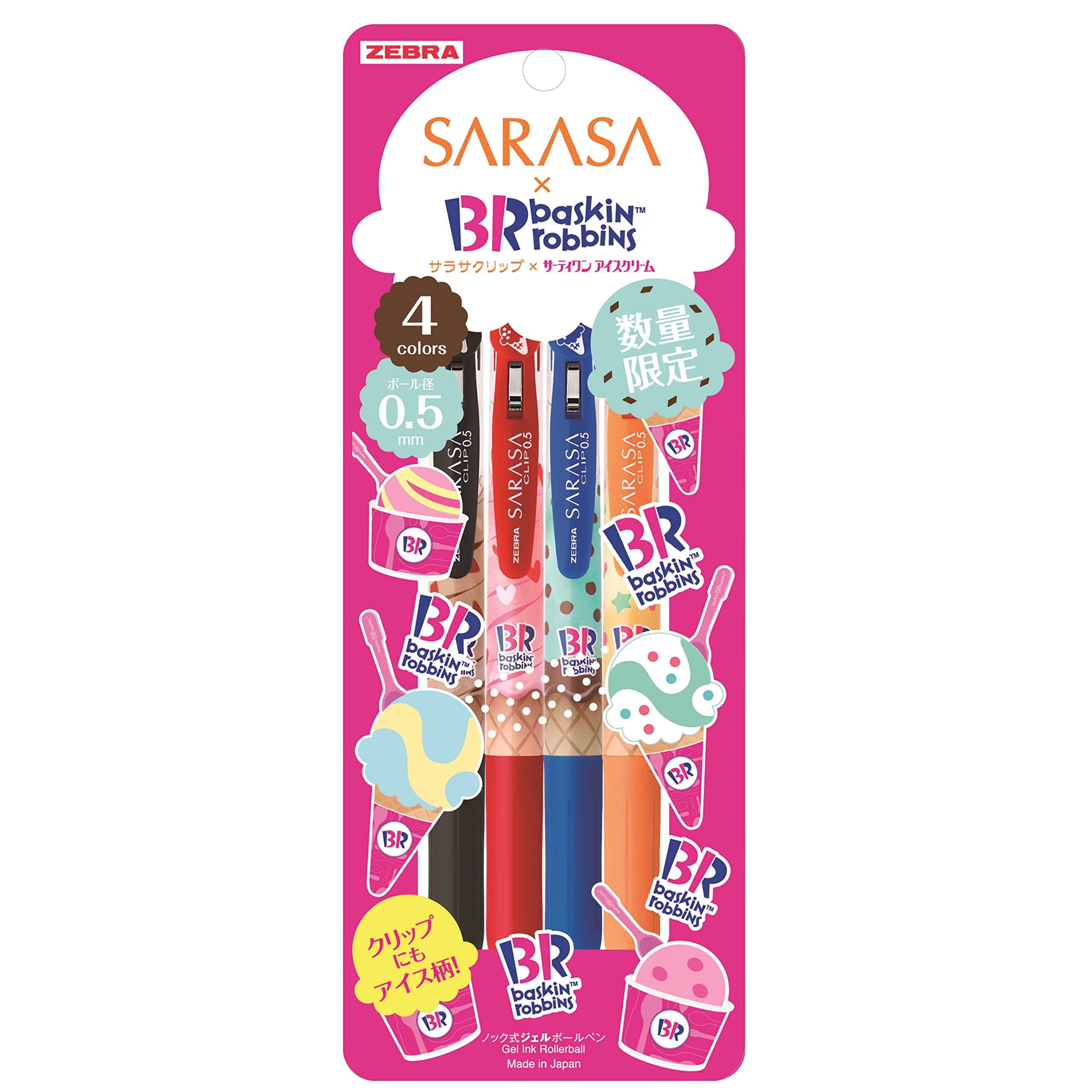Amazon | ゼブラ ジェルボールペン サラサクリップ サーティワン 4色A