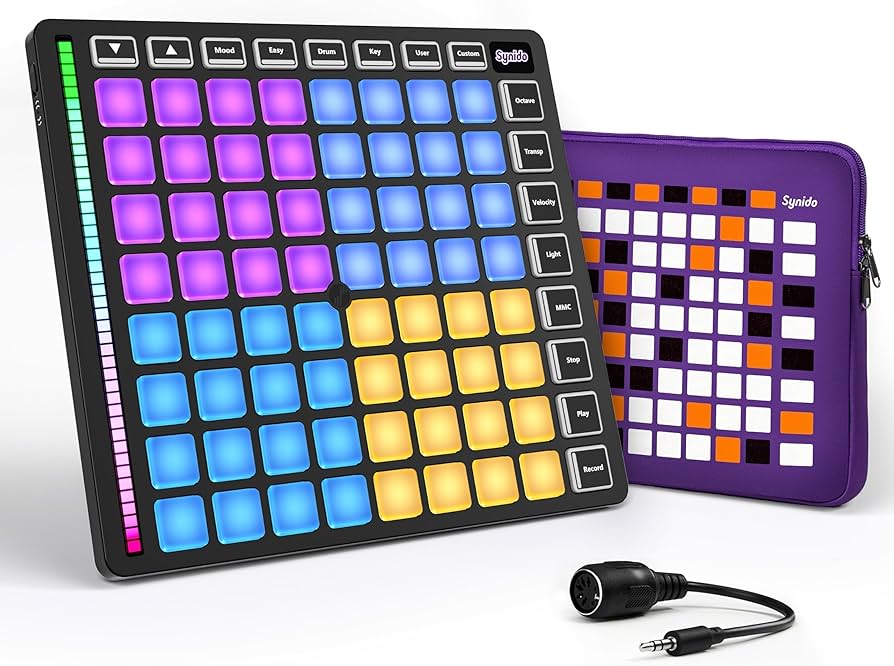 Amazon | Synido MIDIコントローラー 64パッド、TempoPAD Z-1 ビート