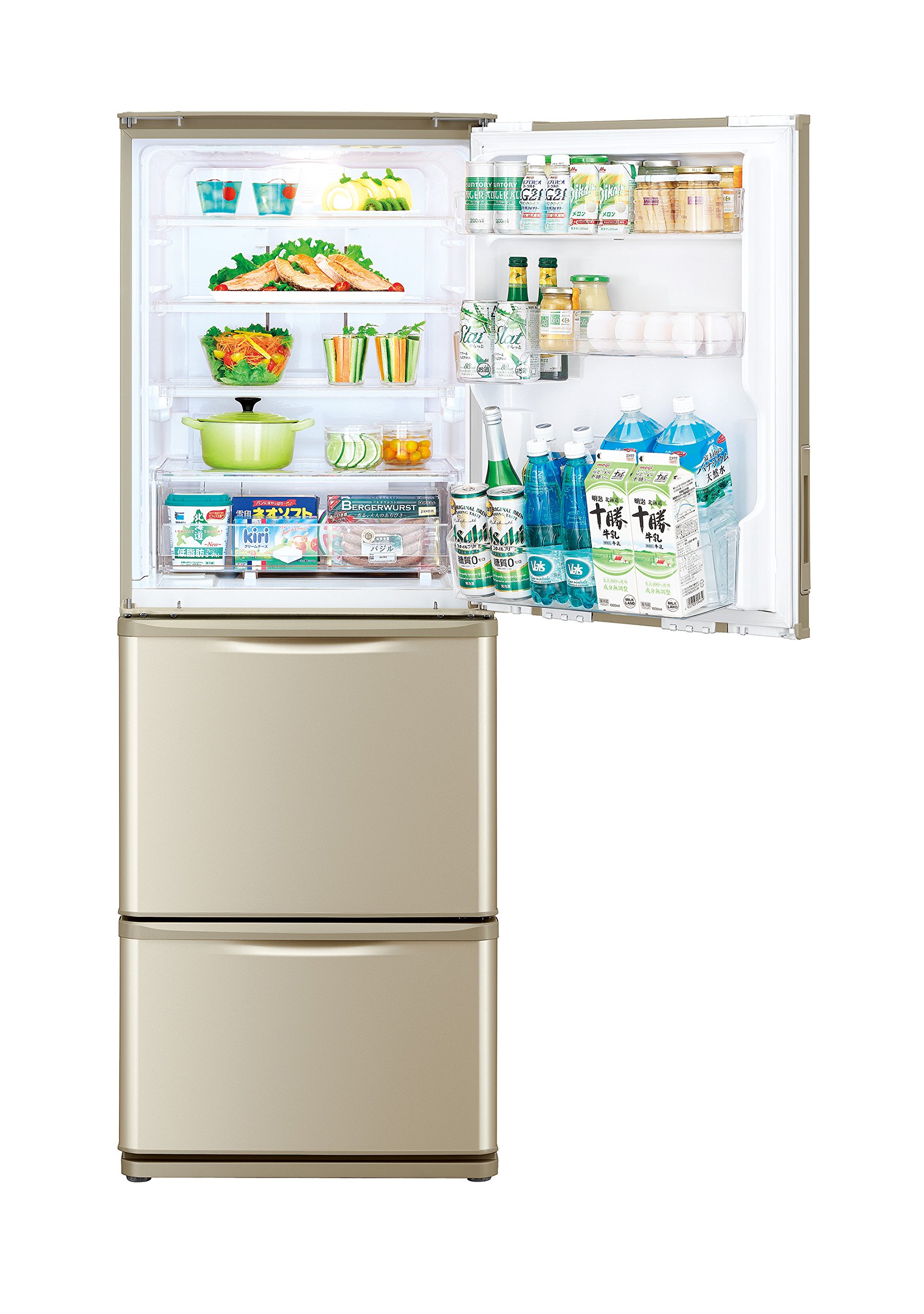 Amazon | シャープ SHARP 冷蔵庫(幅60cm) 350L どっちもドア 3ドア SJ