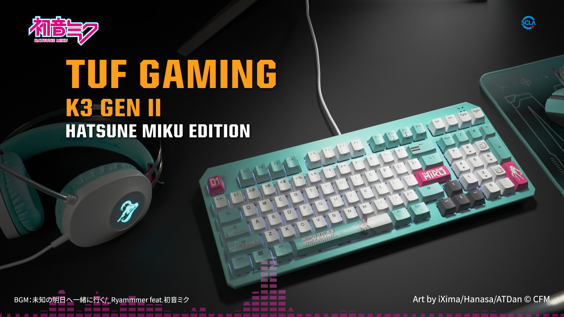 Amazon.com: ASUS TUF Gaming K3 Gen II Hatsune Miku Edition Wired
