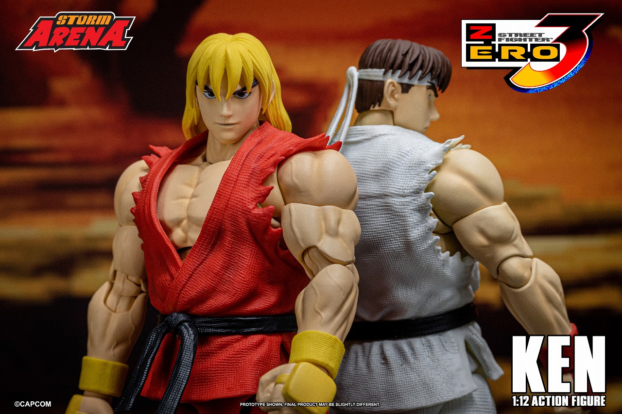 Storm Arena/ ストリートファイターZERO3: ケン 1/12 アクションフィギュア
