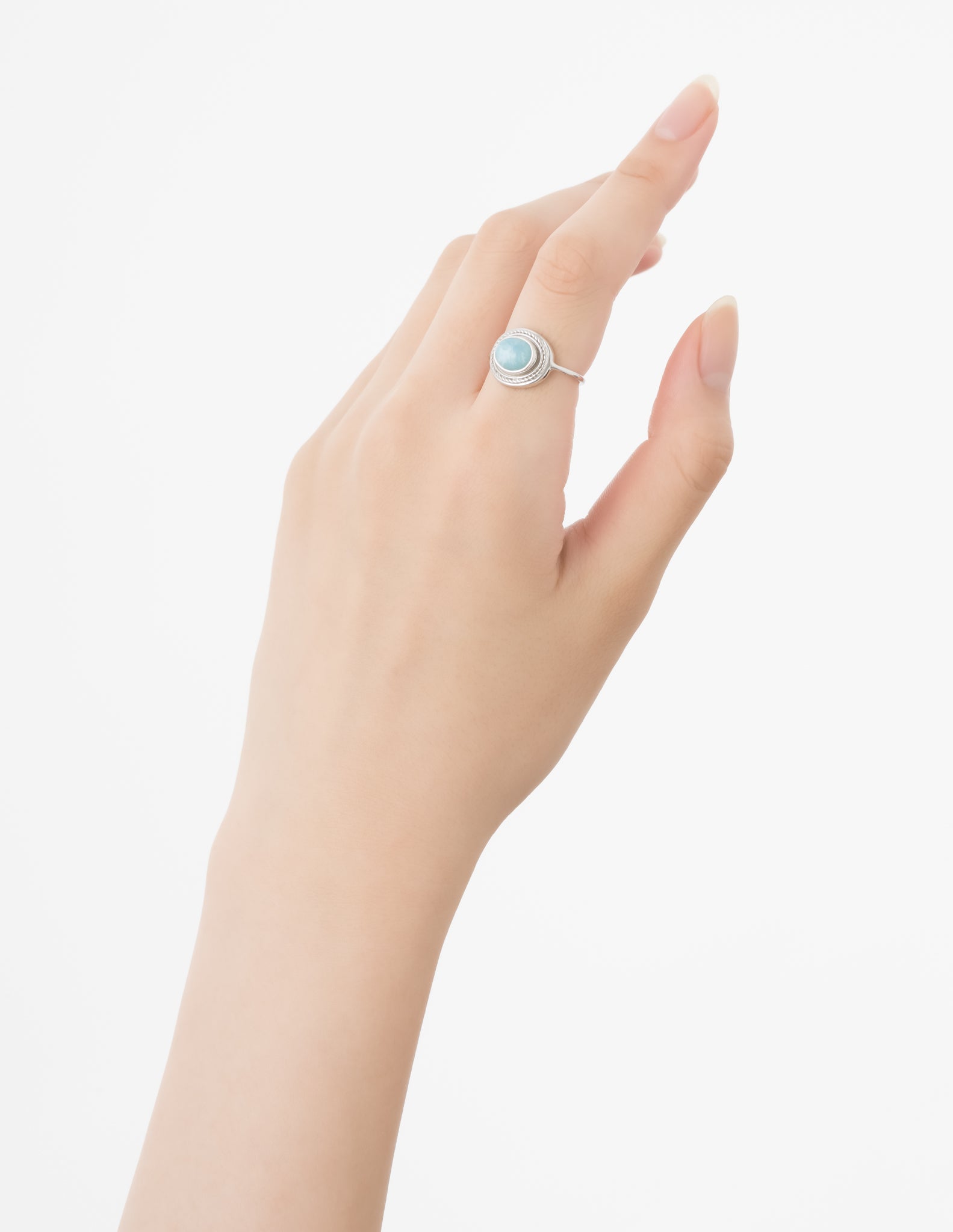 MARIHA(マリハ) Wish Stones リング オーバルヨコ SS ラリマー 天然石