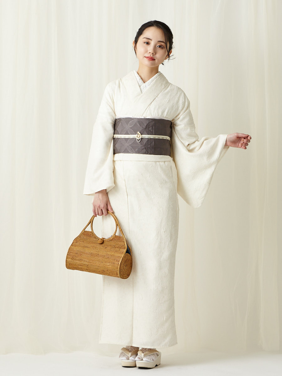 WEB限定】 シフォン浴衣(FREE オフホワイト): ふりふ ｜ミマツグループ