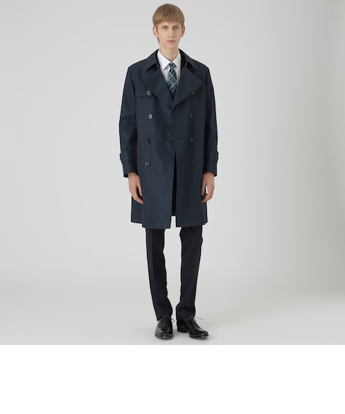 ダブルフェイスビーバーダブルブレストコート｜ブルーレーベルブラック
