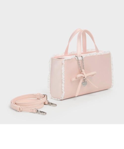 Raina レイナ レーストリム トートバッグ｜チャールズ＆キースの通販