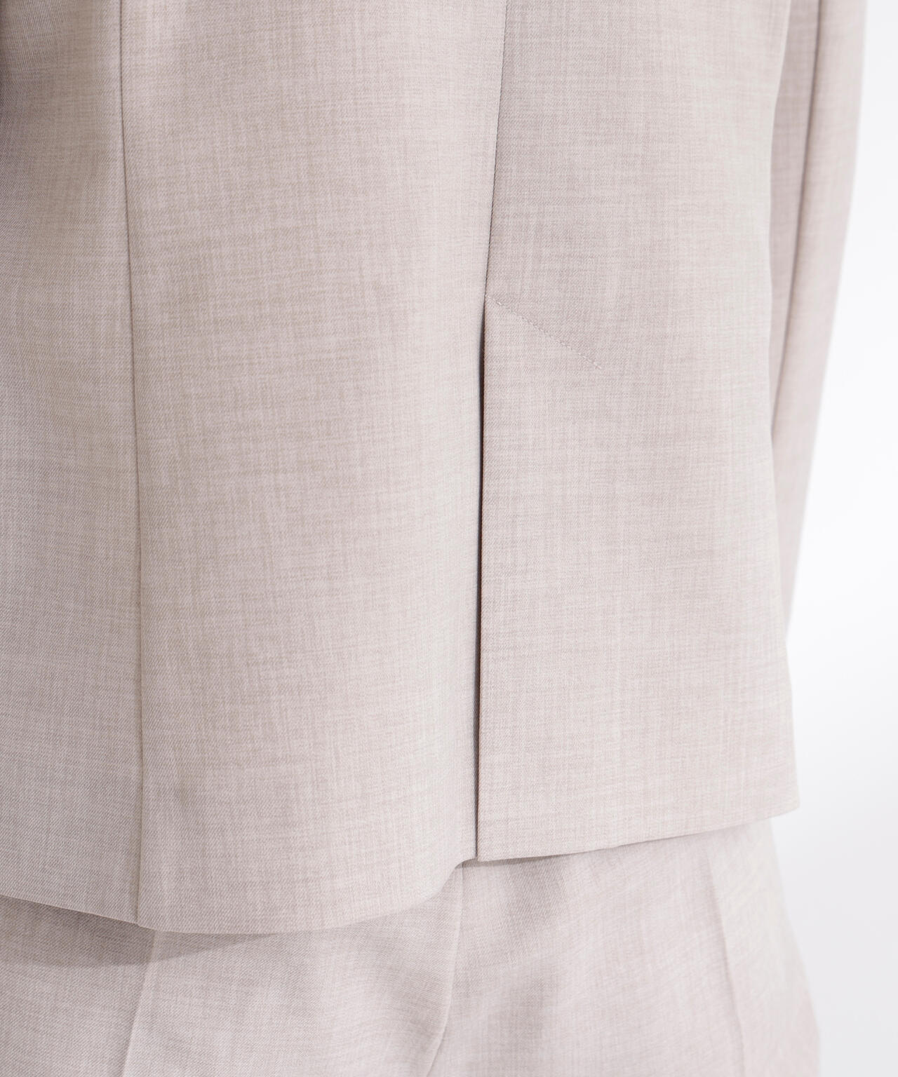 リネンライク SETUP ノーカラージャケット | NATURAL BEAUTY BASIC