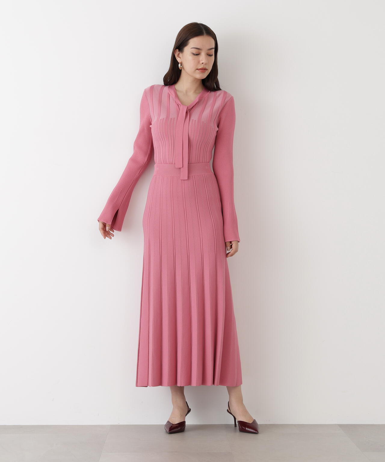 ベルスリーブボウタイニットプルオーバー | PINKY&DIANNE（ピンキー