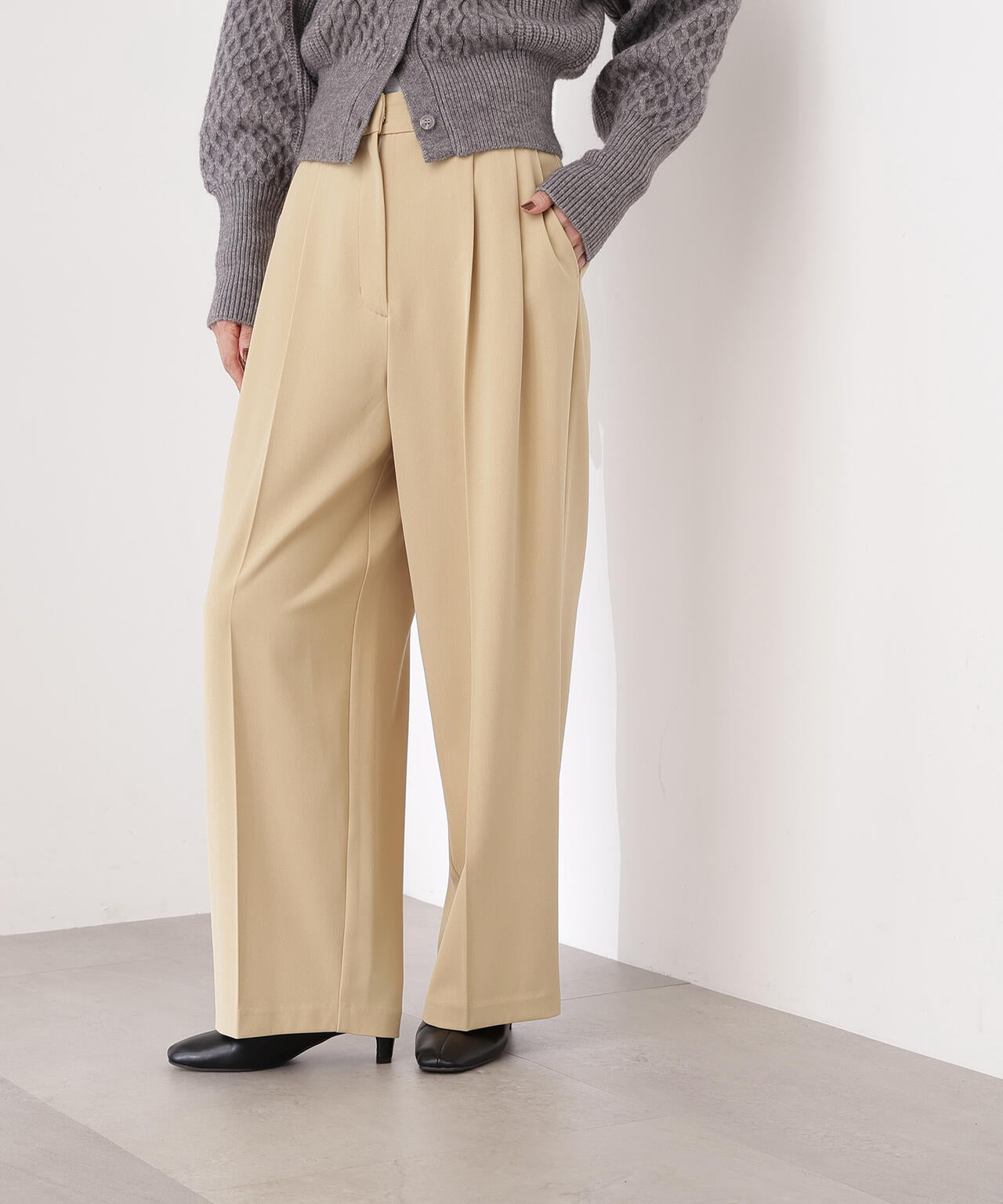 ツータックワイドパンツ | N. Natural Beauty Basic*（エヌ ナチュラル