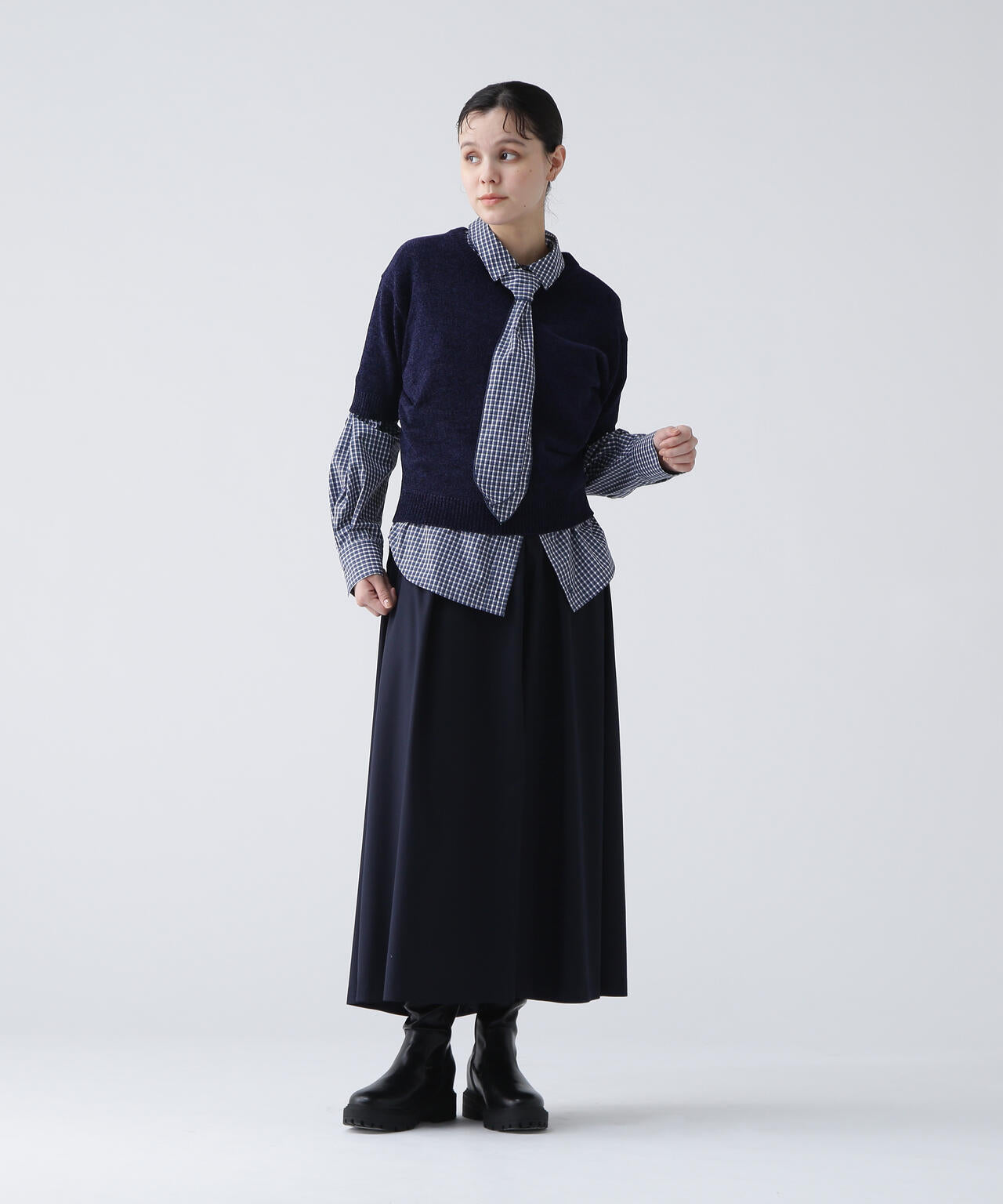 365ユーティリティー】 洗えるスカート見えフレアパンツ | NAVYNAVY