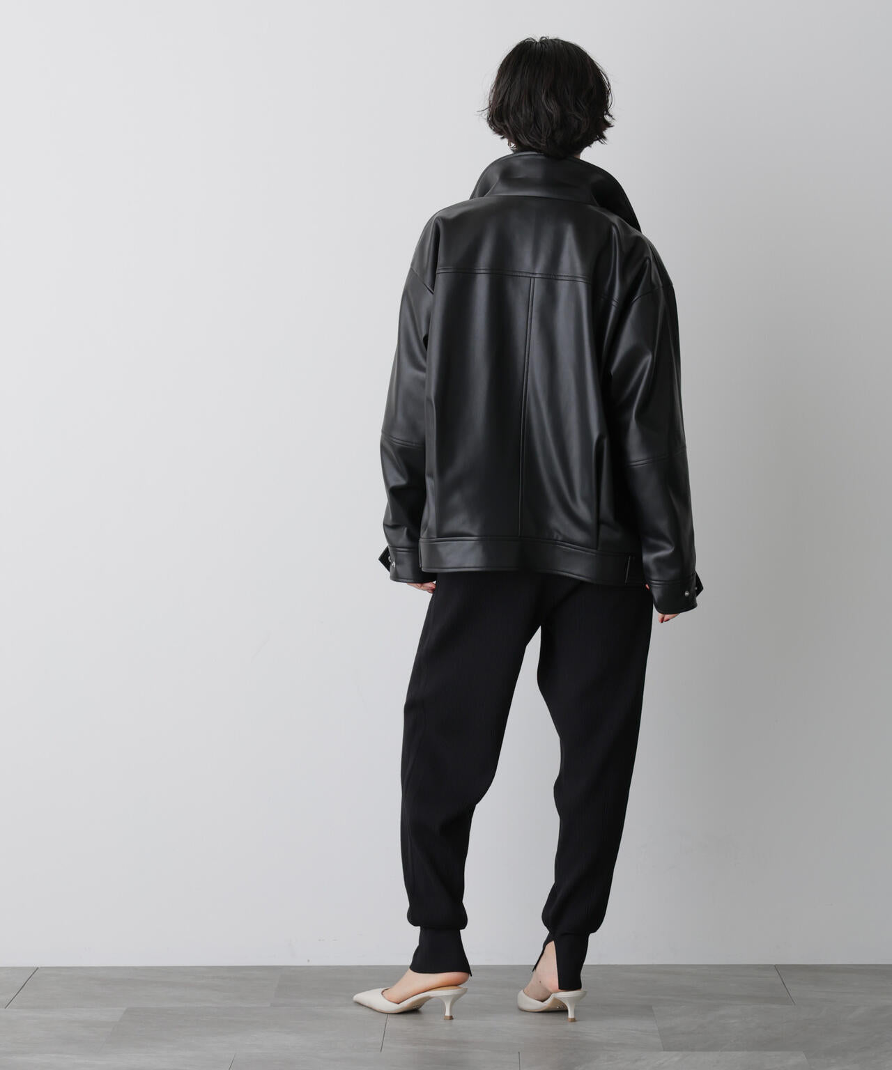 STEVELOUR」スタンドフェイクレザージップブルゾン ｜【公式】通販mix