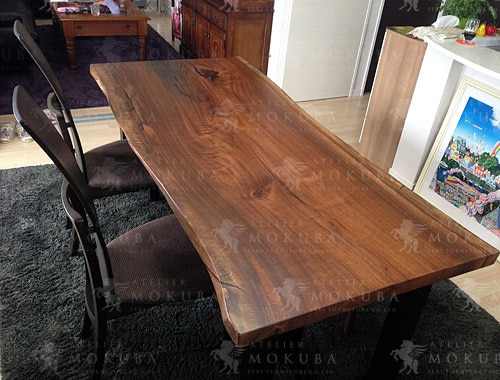 ダイニングテーブルxチェア・ベンチxウォールナット【福岡県 個人住宅