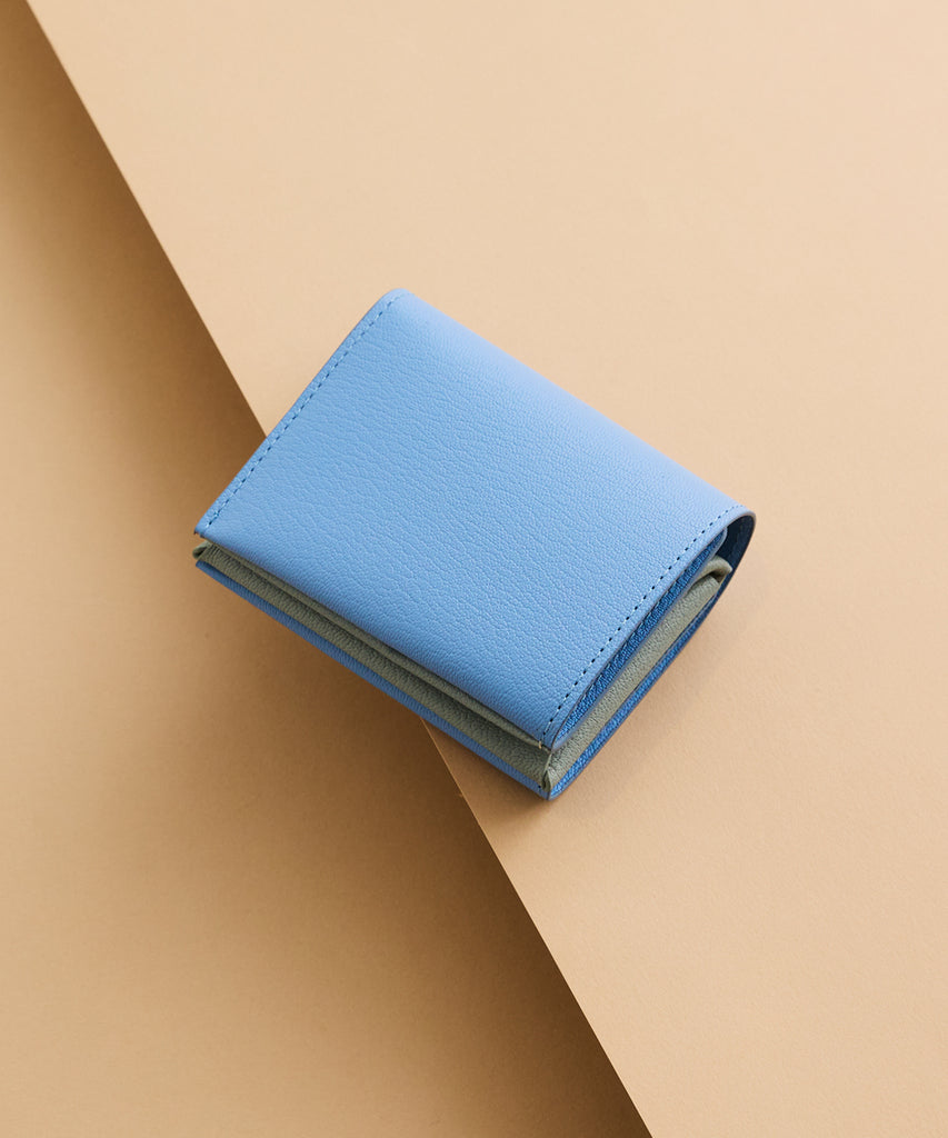 Bifold Compact Wallet - Bluevista × Gray – MOLINI（モリニ