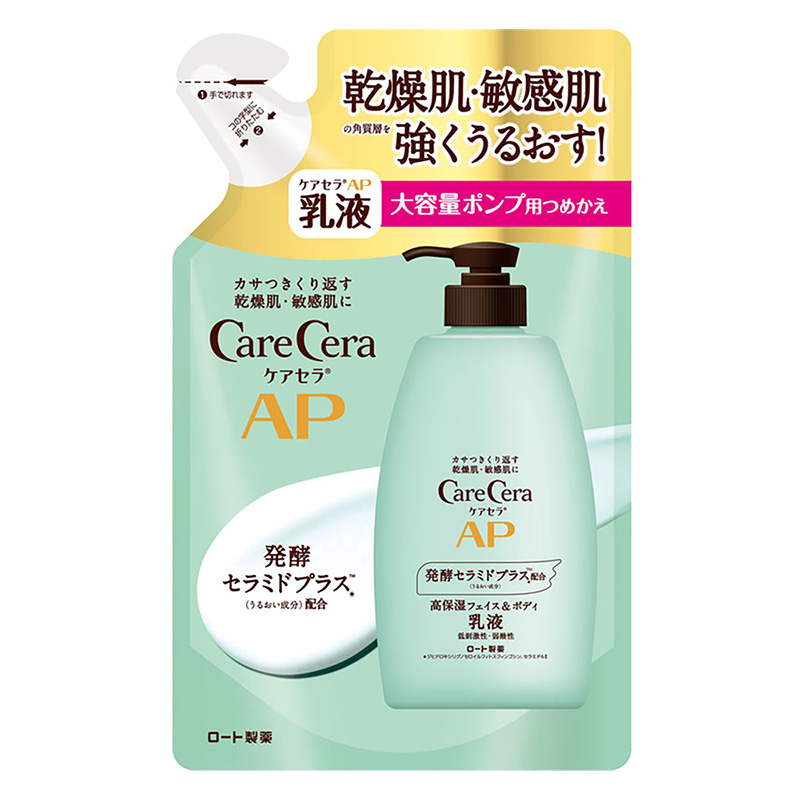 ケアセラ APフェイス&ボディ乳液 大容量 替 370ml ｜ ミスターマックス