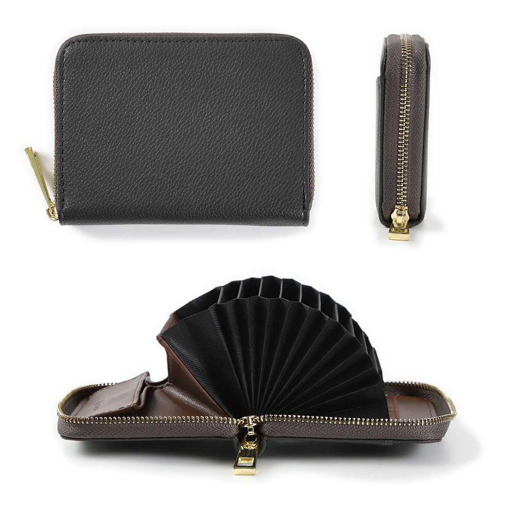 リサイクルPU(合成皮革) じゃばら式 スキミング防止 コインケース