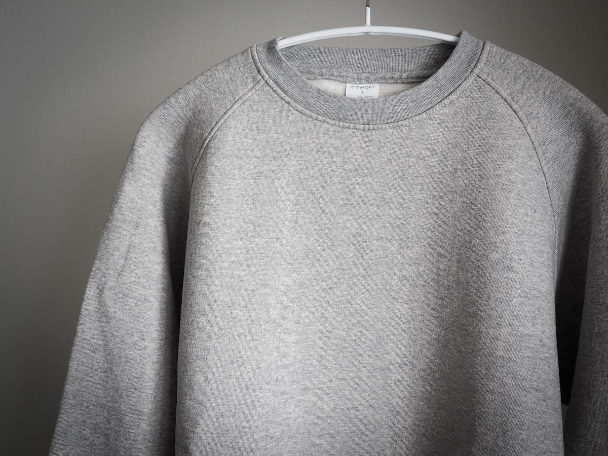 コモリ】COMOLI コットン吊裏毛 クルーネック【スウェット】 | めもぶろ