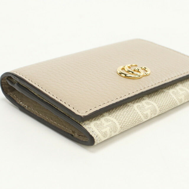 中古 グッチ 名刺入れ レディース ブランド GUCCI ダブルG バイカラー