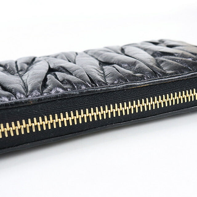 中古 ミュウミュウ 長財布ラウンドファスナー レディース ブランド