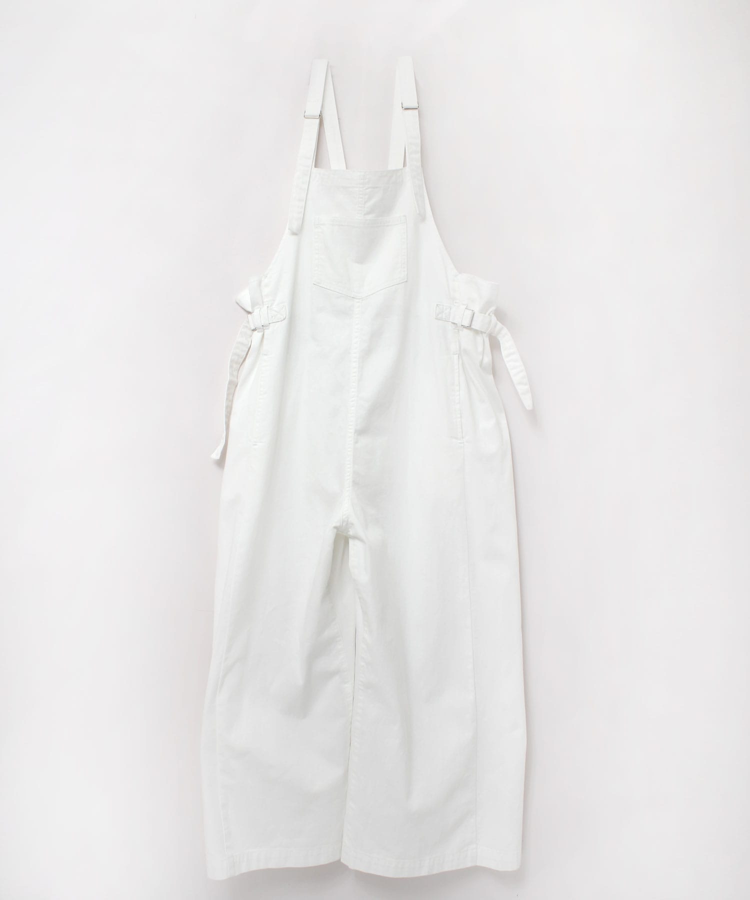 O0670 スーパーワイドオーバーオール(M ホワイト): オールインワン