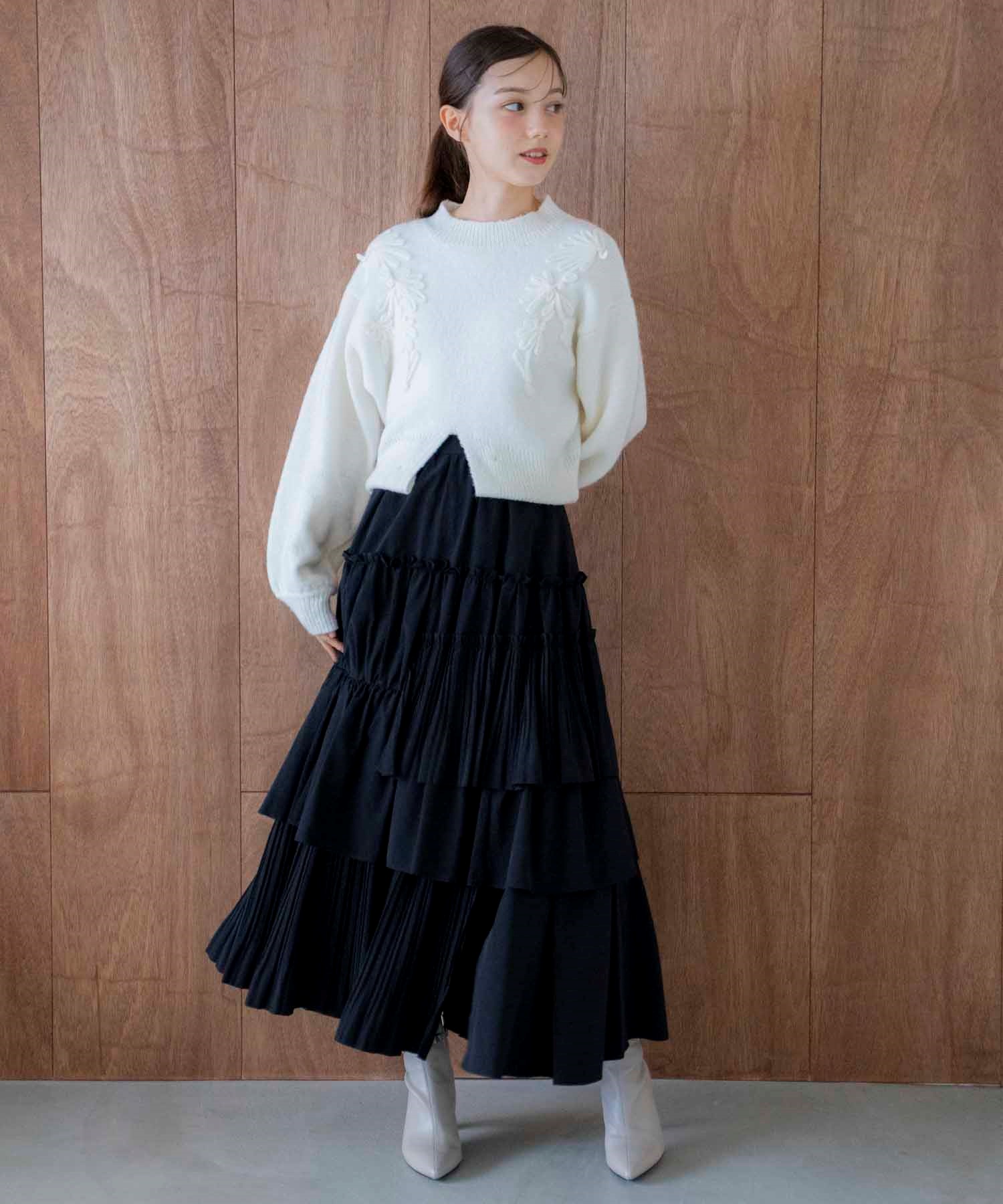 ティアードランダムフリルスカート | フレアスカート | NOELA OFFICIAL