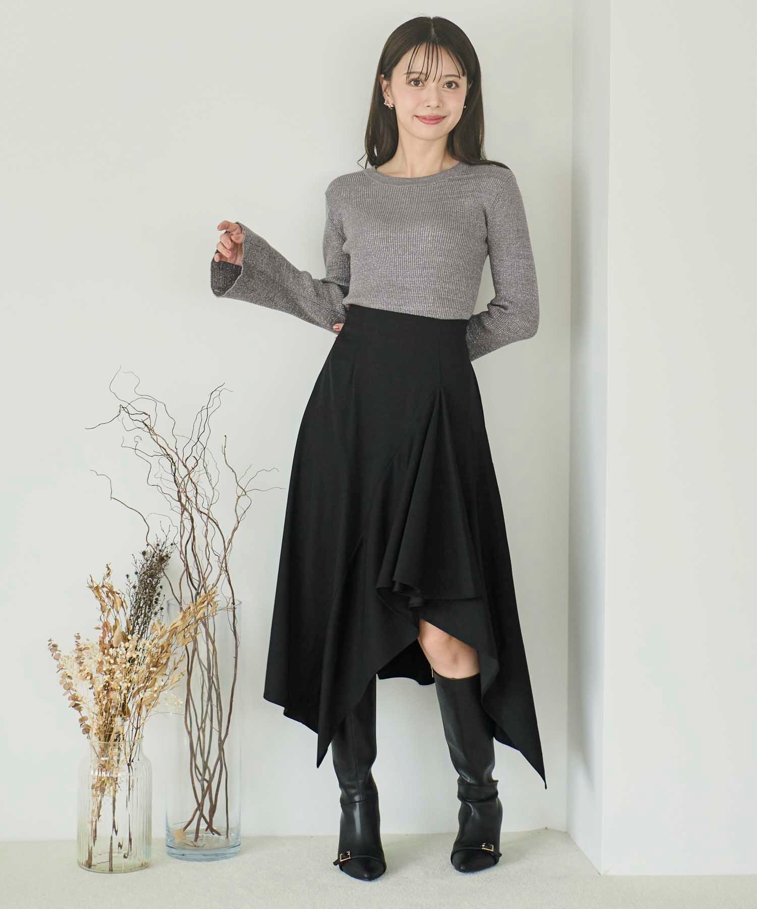 アシメヘムスカート | フレアスカート | NOELA OFFICIAL WEB STORE