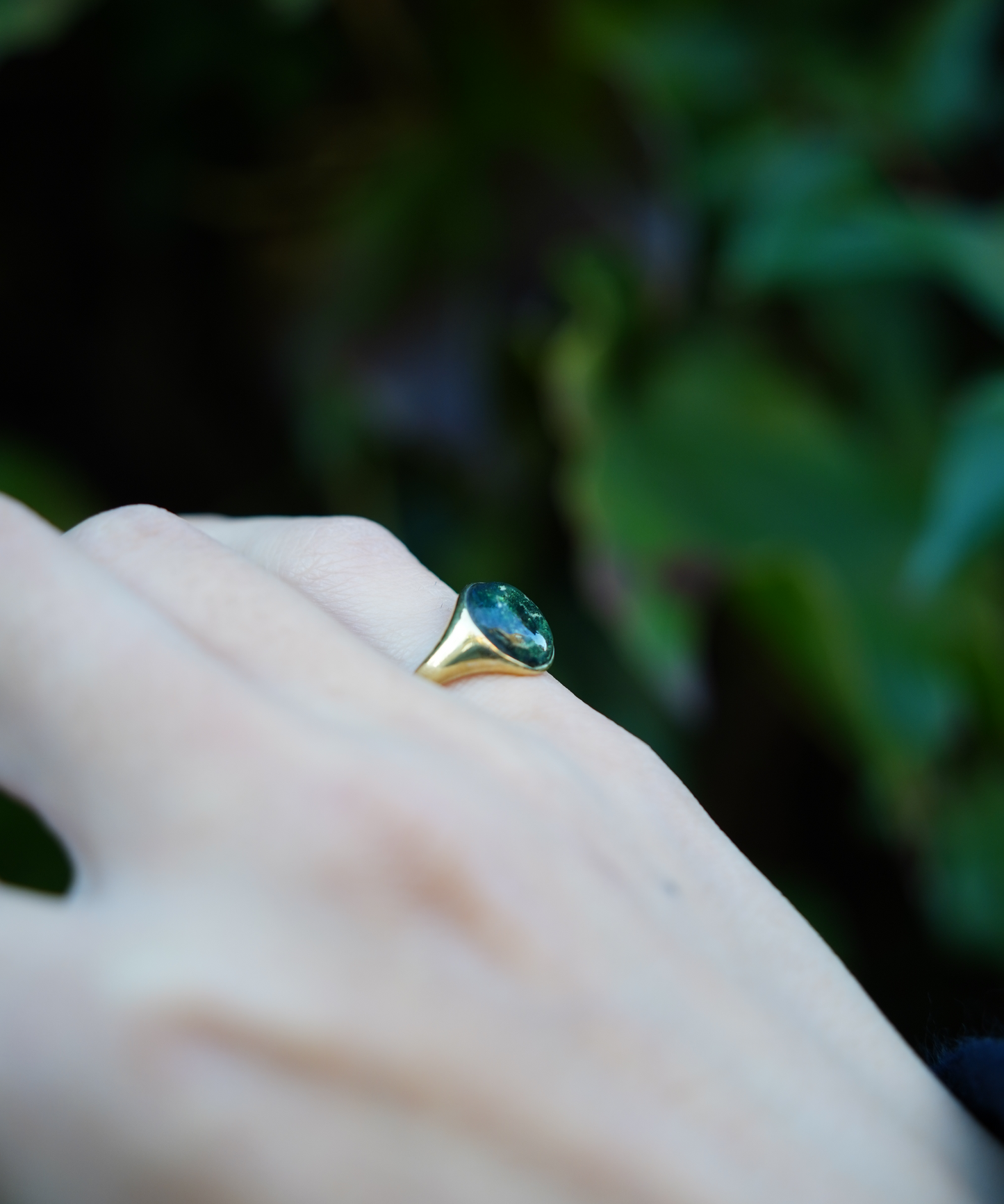 完売品Limited Edition K10紫金石 シグネットリング 9号 Limited Edition》K10紫金石／ダイヤモンドセット