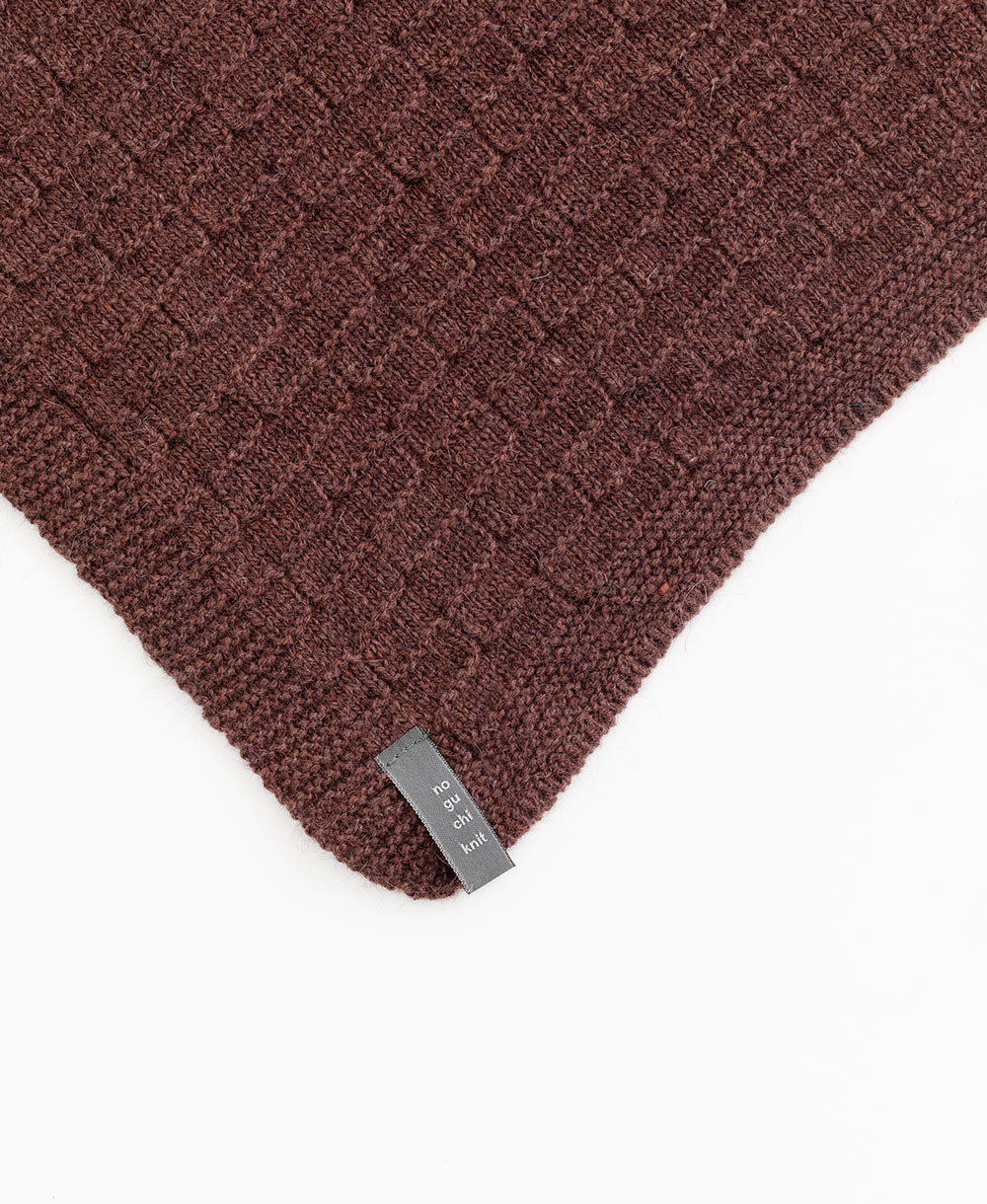 レンガ模様のマフラー【アンゴラ混】