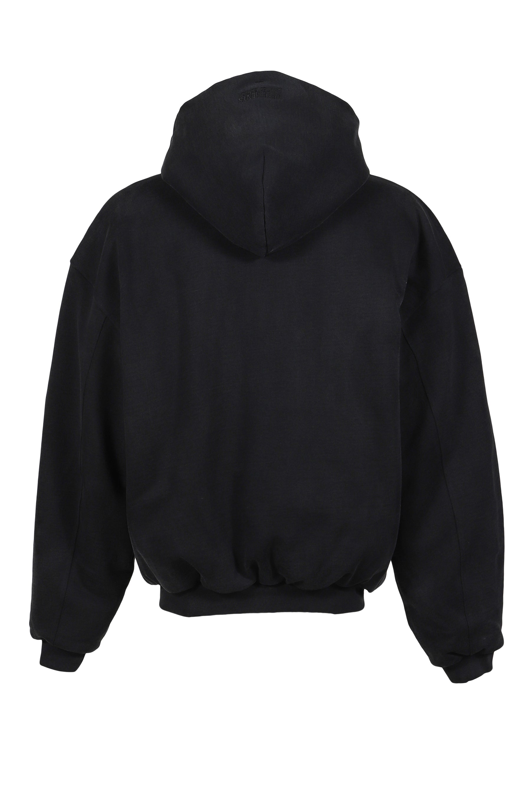 VETEMENTS ヴェトモン SS26 EMBROIDERED CROSS PADDED ZIP-UP HOODIE