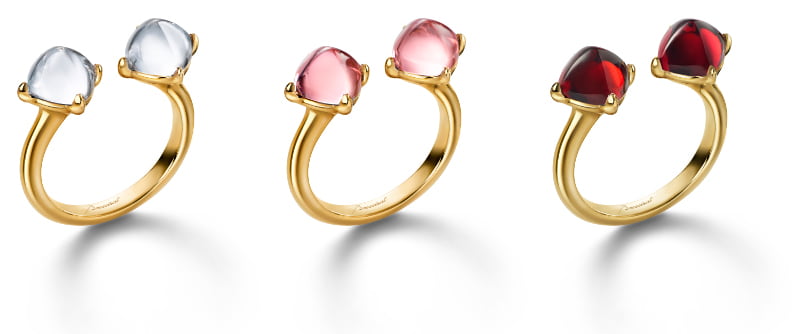 小さなピラミッド型クリスタルが上品にきらめく♡ バカラの夏映え