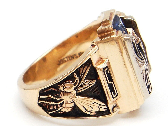 豪華!!10金☆ジャスティンカレッジ☆カラーストーン リング・指輪