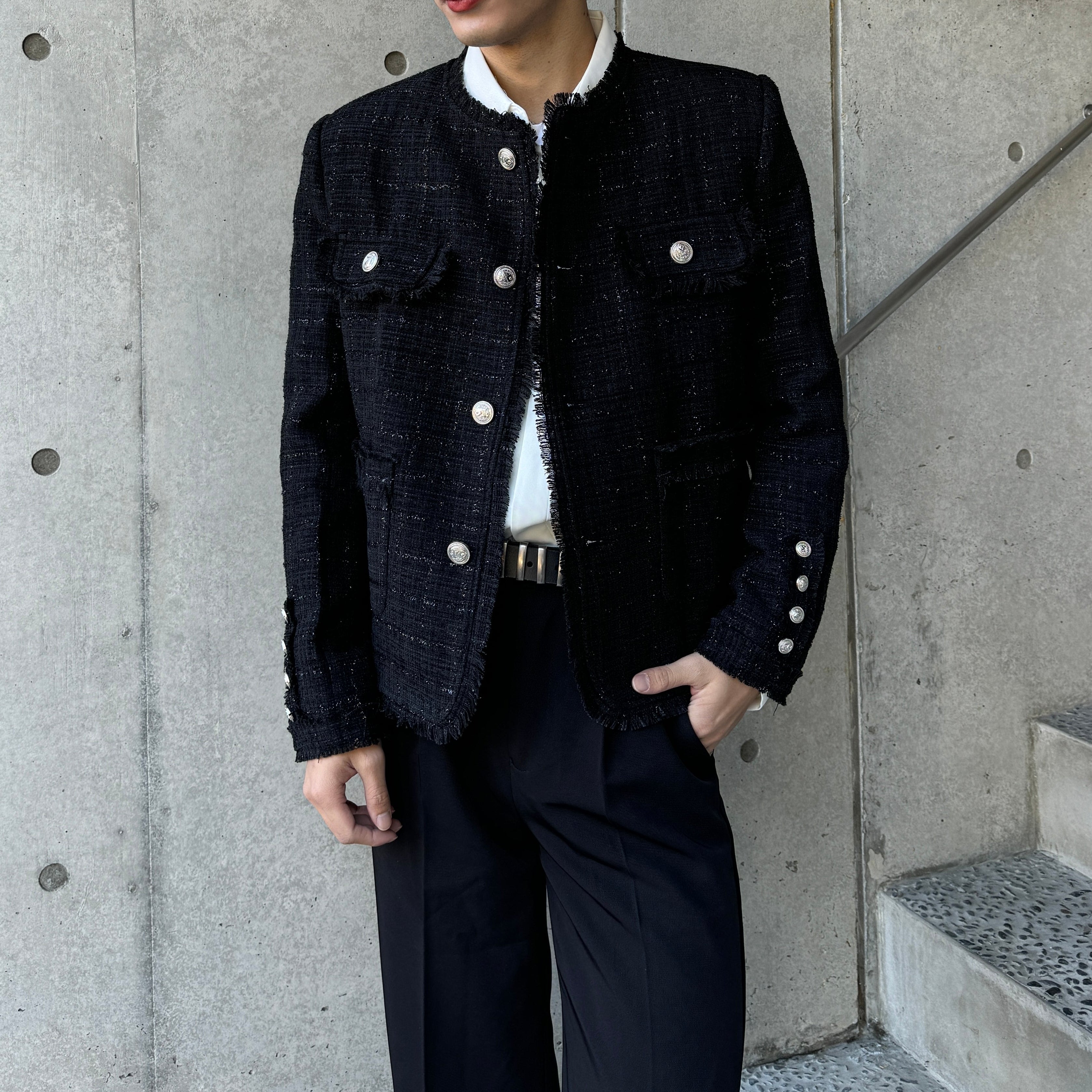 アイドルラグジュアリーツイードジャケット Ot4776 | 韓国ファッション