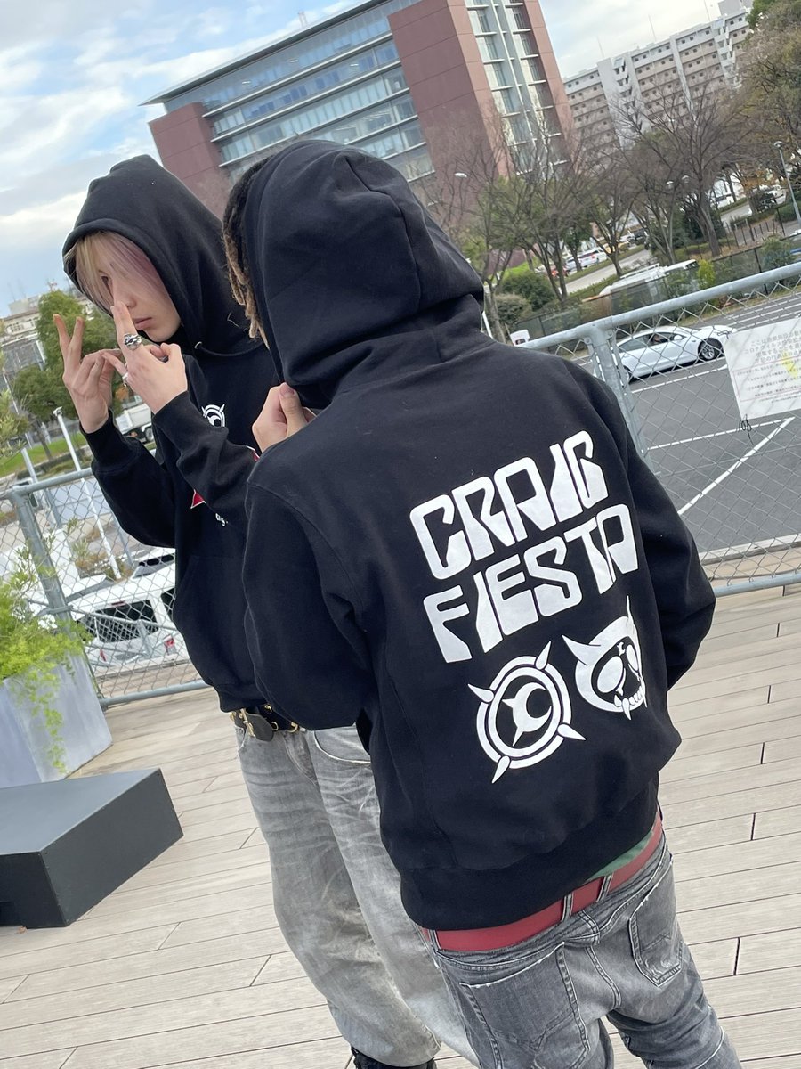 craigfiesta パーカー 美品 craigfiesta パーカー 【XL】 ブラック