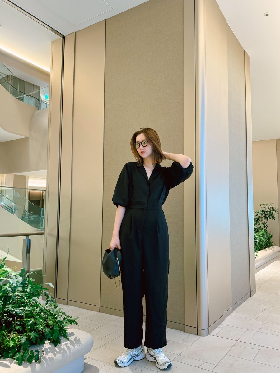 173㎝の高身長女でも楽に着られるジャンプスーツ欲しくて、作った